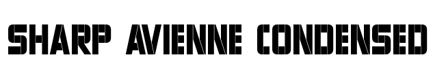 Sharp Avienne Condensed Font Image