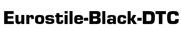 Eurostile-Black-DTC