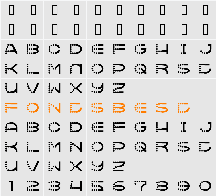 Vanish Character Map