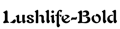 Lushlife-Bold Font Image