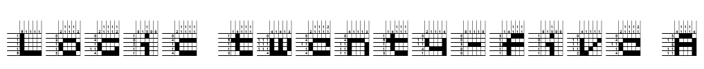 Logic twenty-five A Font Image