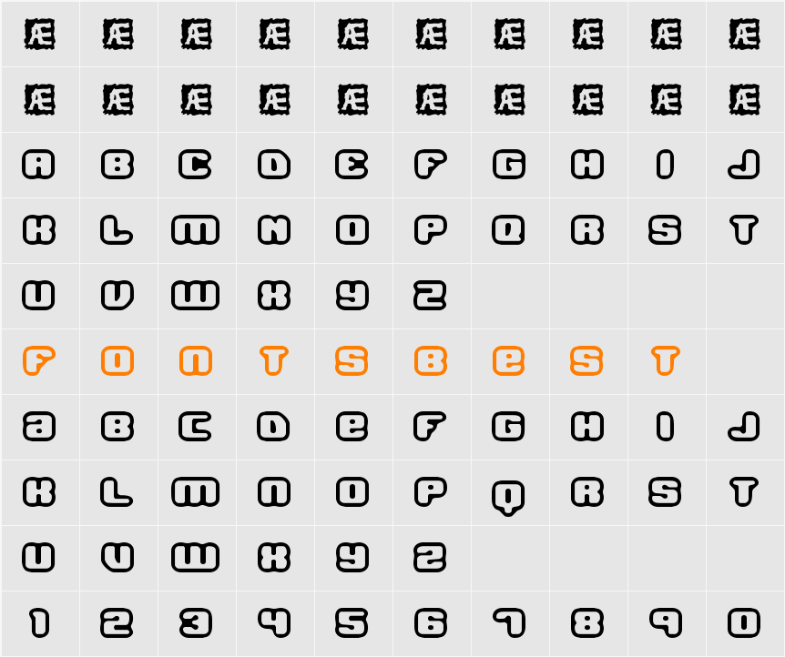Jawbreaker OL1 BRK Character Map