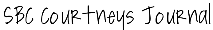 SBC Courtneys Journal Font Image