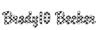 Brody10 Becker Font Image