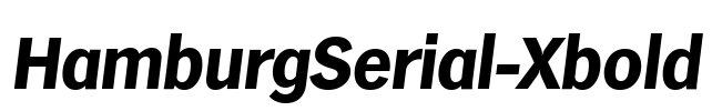 HamburgSerial-Xbold Font Image