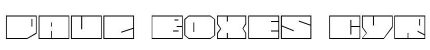 Paul BOXES Cyr Font Image
