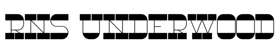 RNS Underwood Font Image
