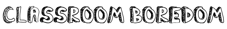 Classroom Boredom Font Image