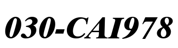 030-CAI978 Font Image