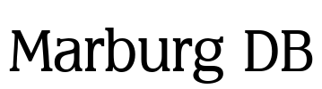 Marburg DB Font Image