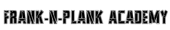 Frank-n-Plank Academy Font Image