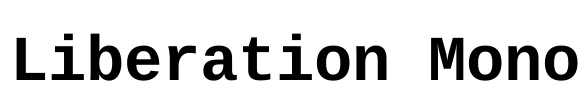 Liberation Mono Font Image