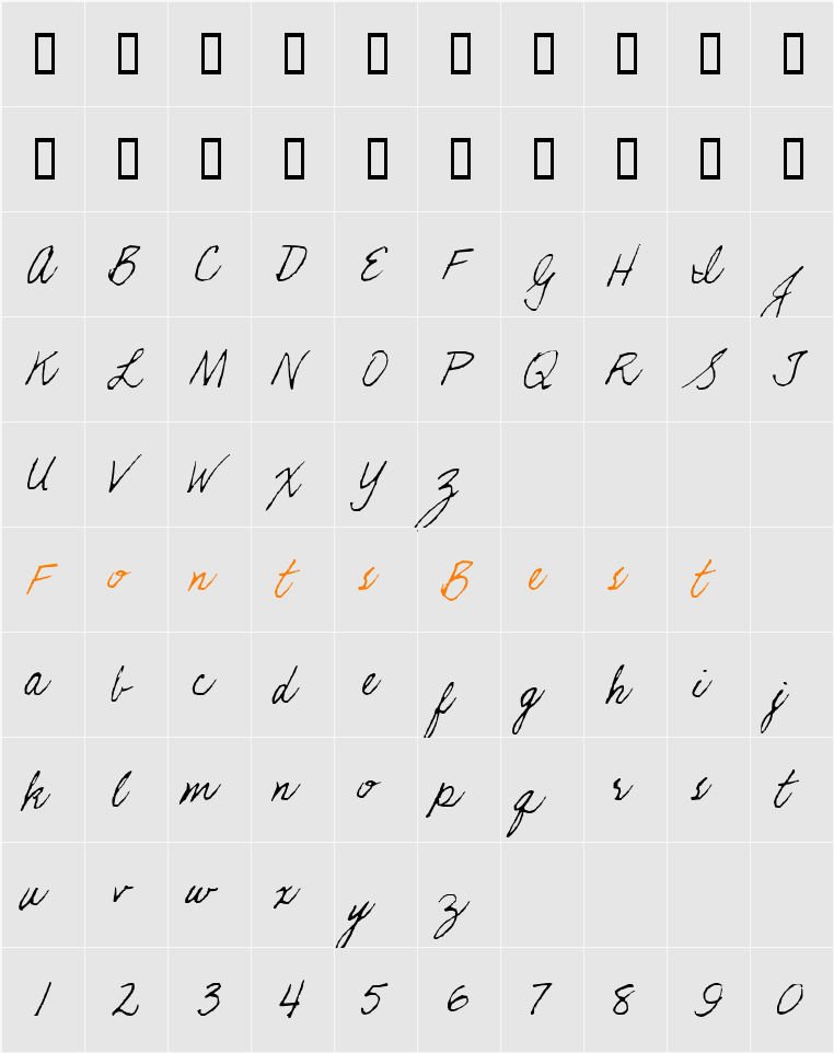 JI-Plasma Character Map
