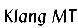 Klang MT Font Image