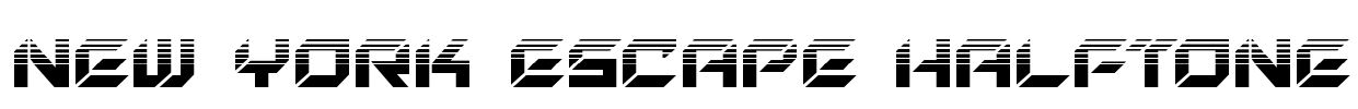New York Escape Halftone Font Image