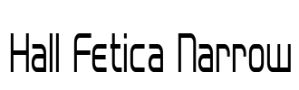 Hall Fetica Narrow Font Image