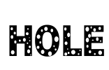 HOLE Font Image