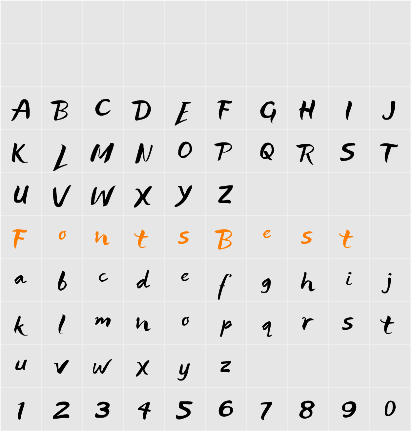Lifelogo Hard Character Map