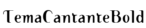 TemaCantanteBold Font Image
