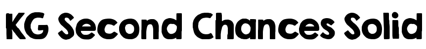 KG Second Chances Solid Font Image