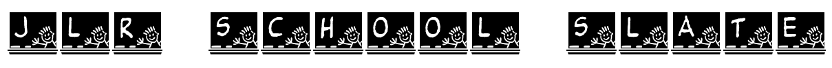 JLR School Slate Font Image