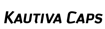 Kautiva Caps Font Image