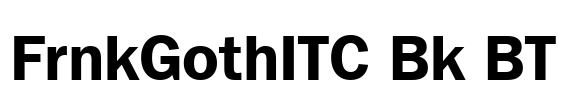 FrnkGothITC Bk BT Font Image