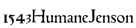 1543HumaneJenson Font Image