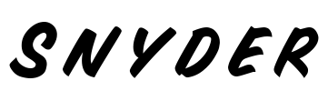 Snyder Font Image