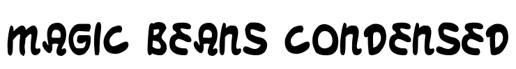 Magic Beans Condensed Font Image