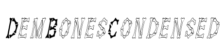 DemBonesCondensed Font Image