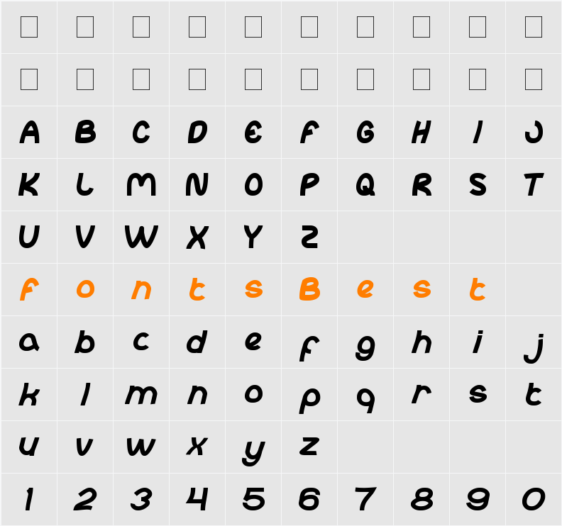 abc Character Map