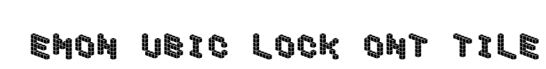 DemonCubicBlockFont Tile