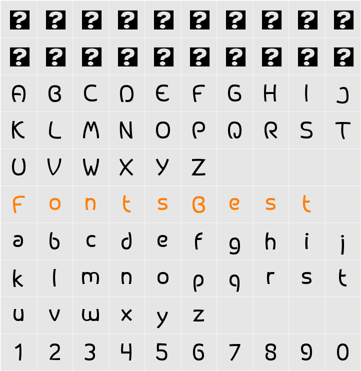 Bloq Character Map