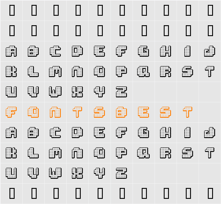 Tivoli Character Map