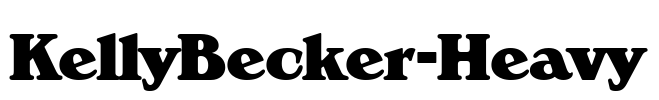 KellyBecker-Heavy Font Image