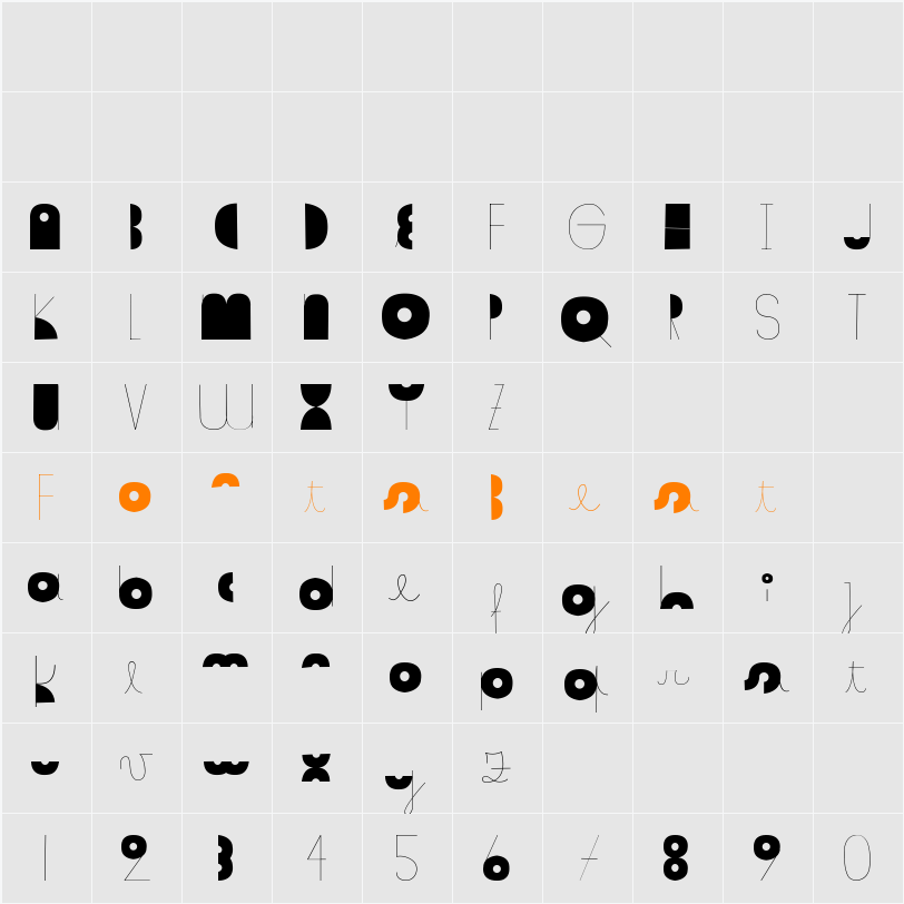 somalove Character Map