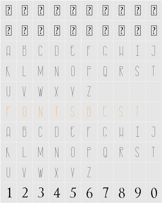 rasty lop Character Map
