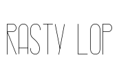 rasty lop Font Image