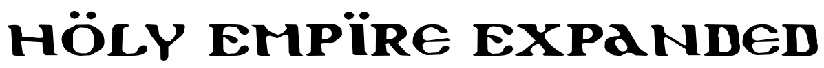 Holy Empire Expanded Font Image