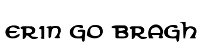 Erin Go Bragh Font Image