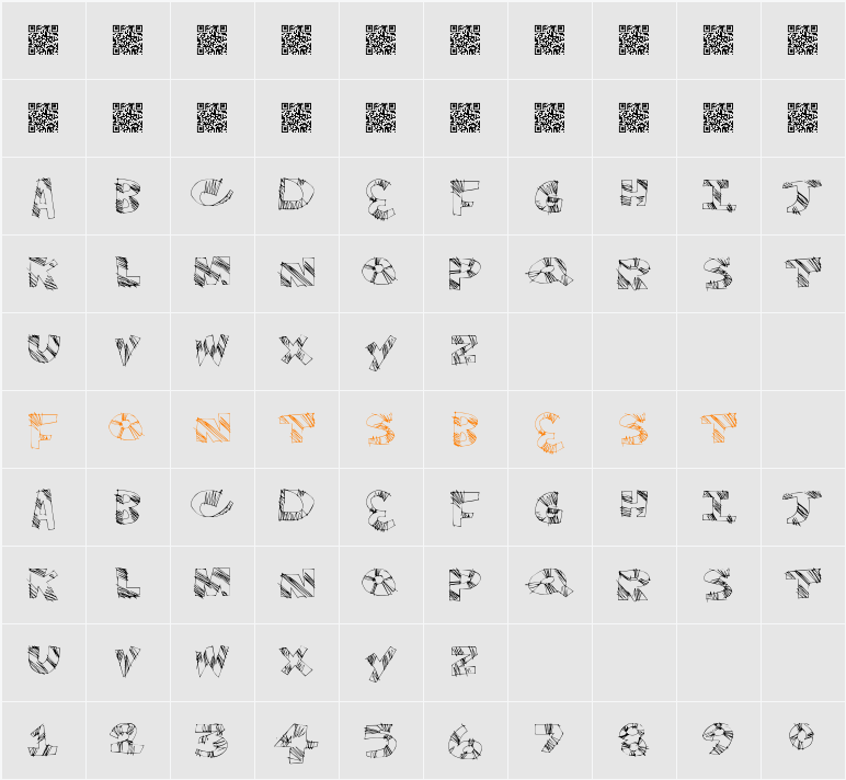 TwinkleFingers Character Map
