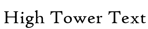 High Tower Text