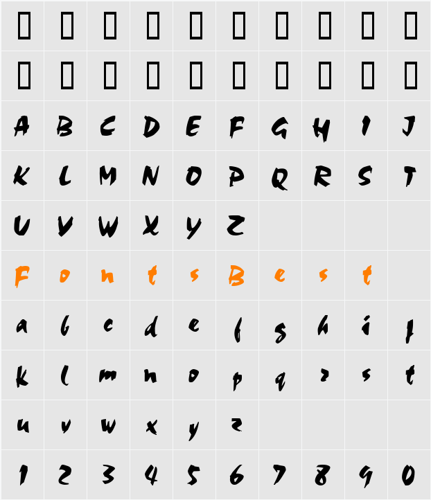 Cocoa Character Map