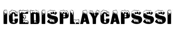 IceDisplayCapsSSi Font Image