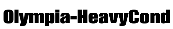 Olympia-HeavyCond Font Image