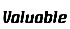Valuable Font Image