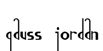 Gauss Jordan Font Image