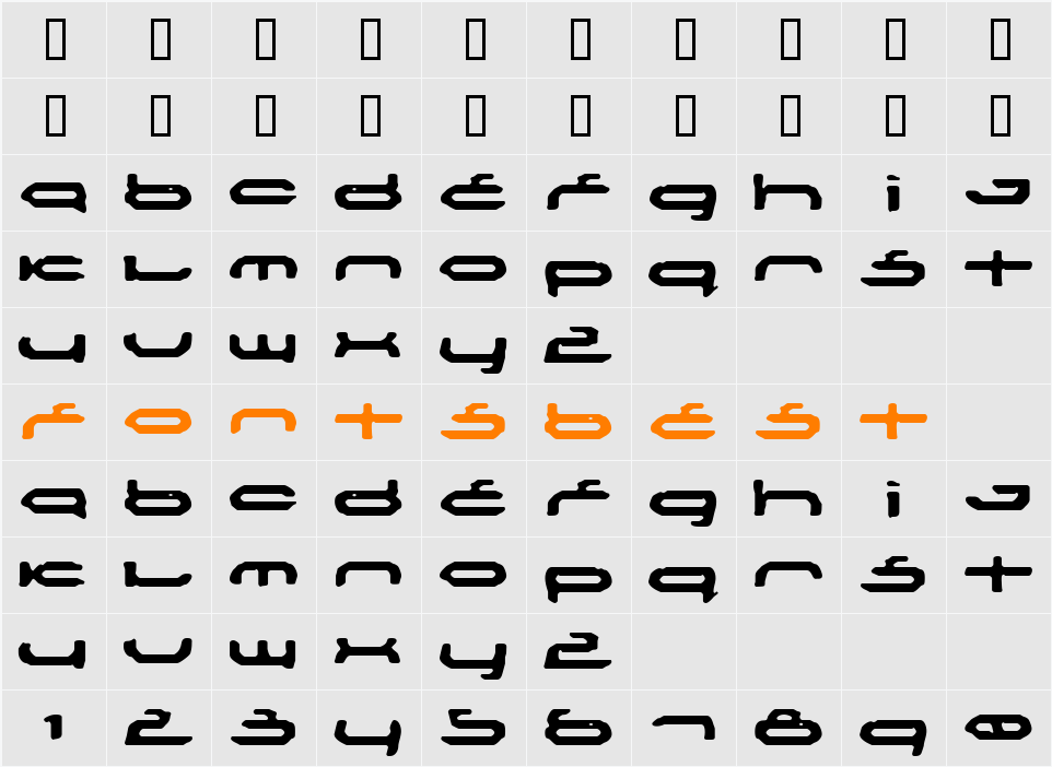 JI-Pollee Character Map