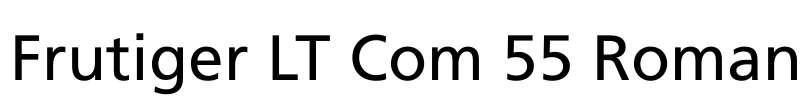 Frutiger LT Com 55 Roman
